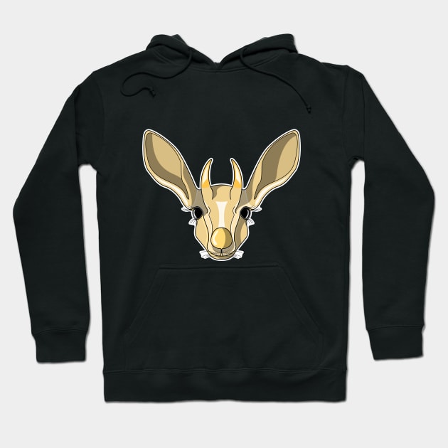 brown baby mountain gazelle face Hoodie by dwalikur